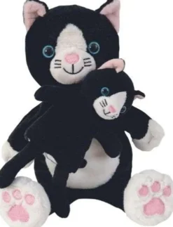 Clearance Mom and Baby Cat and Kitten Hand Puppet and Finger Puppet Role Play|Pre School