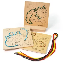Discount Lacing By Numbers Dinosaurs Pre School|Creative Activities