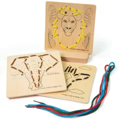 Clearance Lacing By Numbers Jungle Pre School|Creative Activities