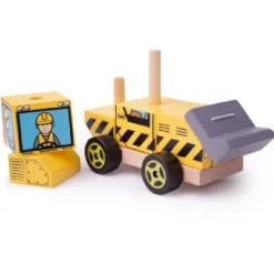 Online Stacking Bulldozer Puzzle Puzzles|Trucks