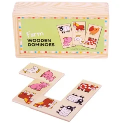 Outlet Bigjigs Farm Dominoes Pre School|Games
