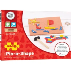 Online Bigjigs Hammer and Nail / Pin a Shape Game Creative Activities|Games