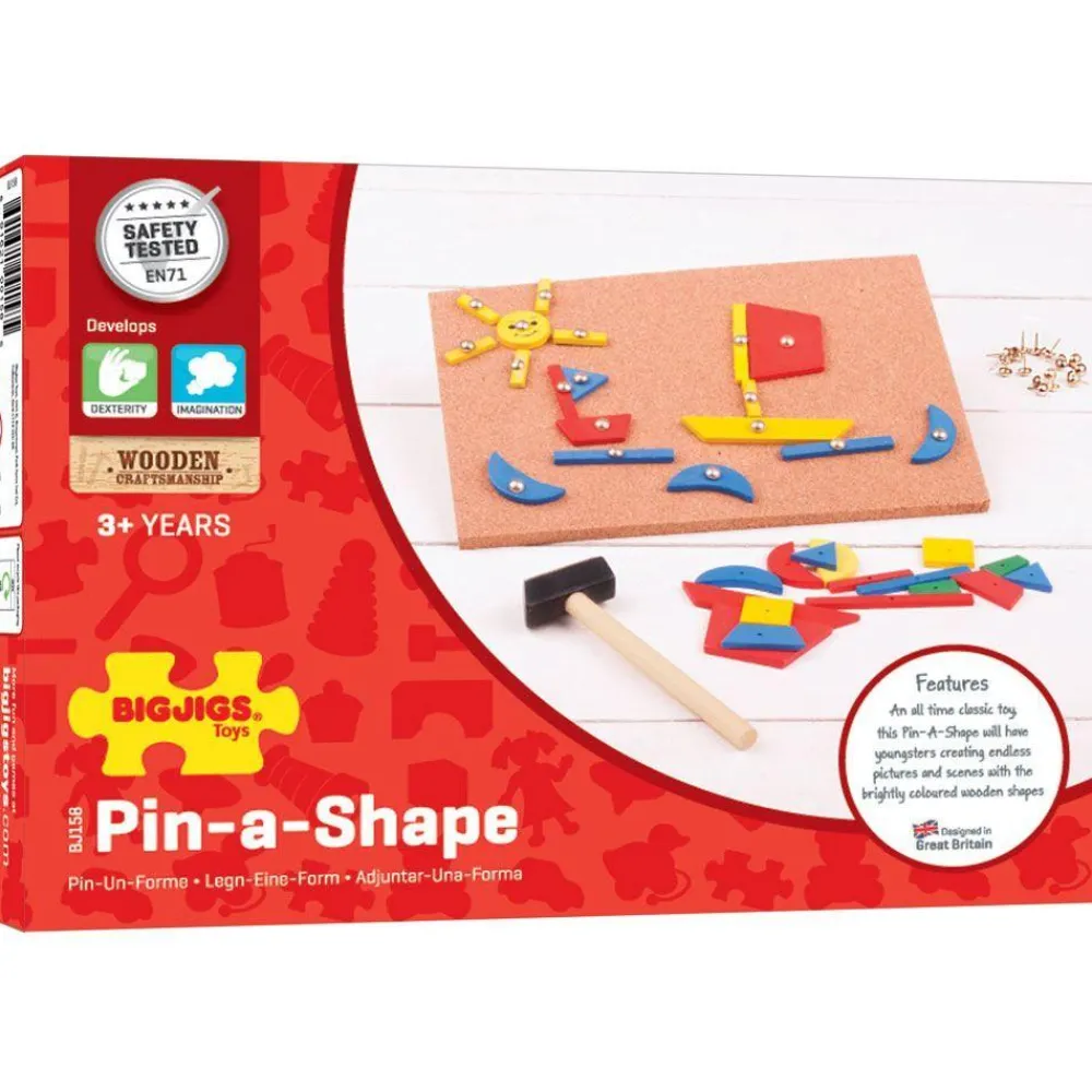 Online Bigjigs Hammer and Nail / Pin a Shape Game Creative Activities|Games