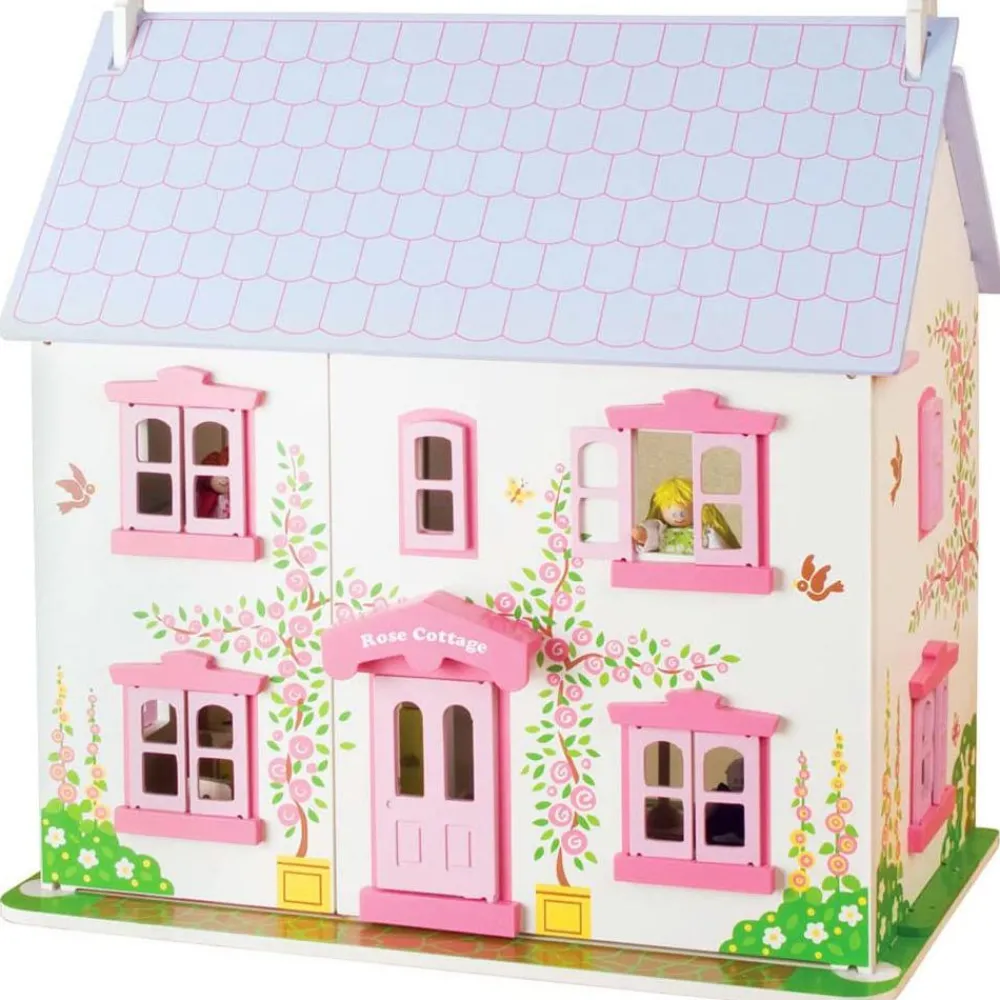 Discount Bigjigs Heritage Rose Cottage Dolls House Creative Activities|Houses