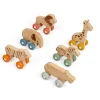 Clearance BigJigs Jungle Animal On Wheels Wooden Role Play|Pre School