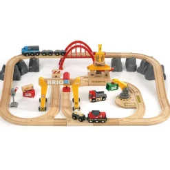 Clearance World Cargo Railway Deluxe Set in Tub 33097 Trains And Vehicles|Train Sets