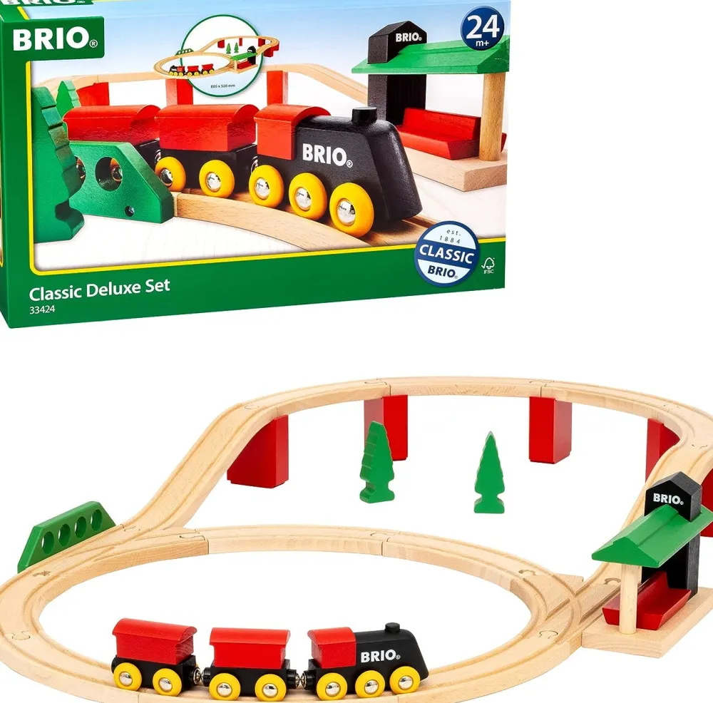 New WORLD Classic Deluxe Train and Track Set 33424 Trains And Vehicles|Train Tracks