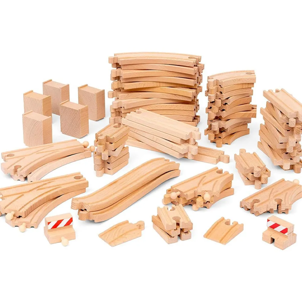 Discount World Deluxe Track Pack 70 pieces 30630 Train Tracks|Role Play