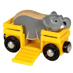 New World Safari Elephant and Wagon 33969 Train Accessories|Pre School