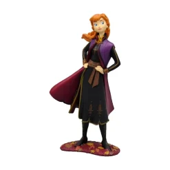 Hot Disney Anna Frozen 2 Figure in Black Dress and Purple Cape Role Play|Pre School