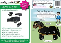 Sale Crafty Ponies Show Rug Set Black and Gold Role Play|Dressing Ups