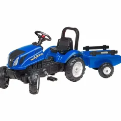 Discount Age 2 - 5, New Holland Tractor with Opening Bonnet and Trailer 3080AB Trucks|Ride Ons