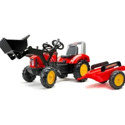 Sale Age 3+ Super Charger Red Tractor with Loader, Opening Bonnet and Trailer 2020M Trucks|Ride Ons