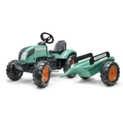 Online Age 3+, Vintage Green Farm Lander Tractor with Trailer F1054AB Ride Ons|Model Tractors