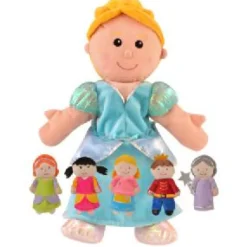Fiesta Cinderella Hand and Finger Puppet Set Role Play|Hand Puppets