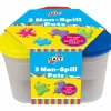 Non Spill Water or Paint Pots x 3 Pre School|Creative Activities