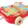 Pull Along Wooden Cart with Stacking Blocks Pre School|Pre School
