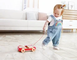 Pull Along Wooden Cart with Stacking Blocks Pre School|Pre School