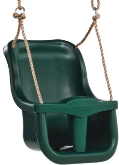 Baby Seat Luxe Green with Poly Hemp Ropes Swings|Swing Accessories