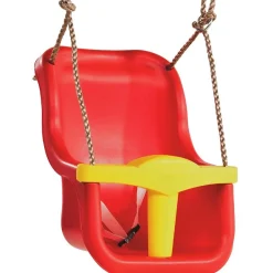 Online Baby Seat Luxe Red and Yellow with Poly Prop Ropes Swings|Swing Accessories