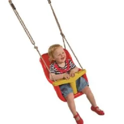 Online Baby Seat Luxe Red and Yellow with Poly Prop Ropes Swings|Swing Accessories