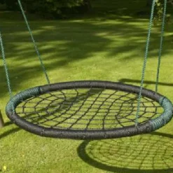 Nest Swing Oval Black / Green Swings|Swing Accessories