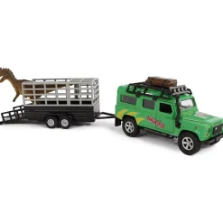 Online Landrover with Dinosaur Trailer Trucks|Role Play