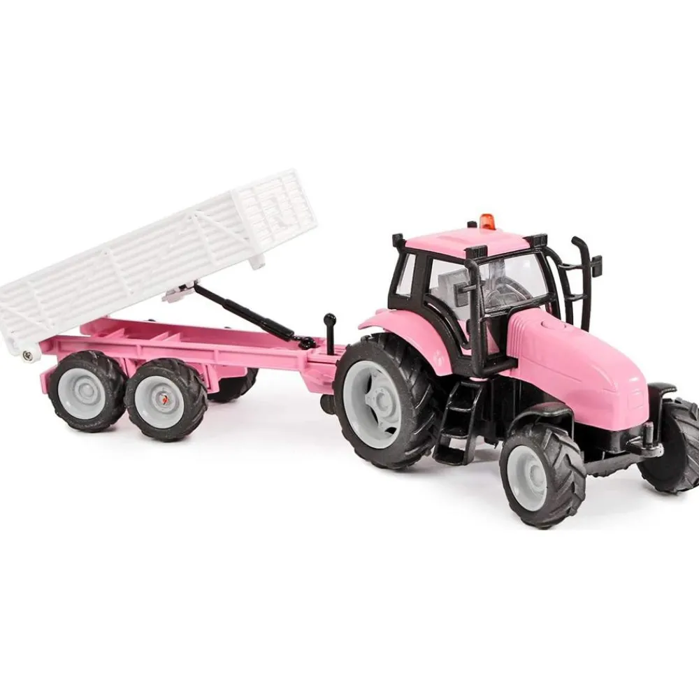 Discount Tractor Pink with Trailer Trucks|Model Tractors