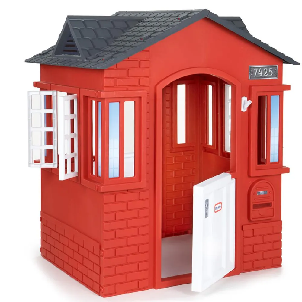 Clearance Cape Cottage Red/Black Pre School|Houses