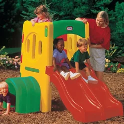 Twin Slide Tunnel Climber Pre School|Climbing Frames