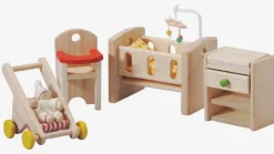 Hot Children's Wooden Nursery for Dolls House Role Play|Pre School