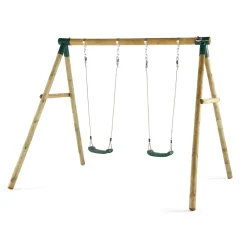 Marmoset Wooden Double Swing Frame with Seats Swings|Swings