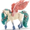 Unicorn Flower Blossom Pegasus Model Animals