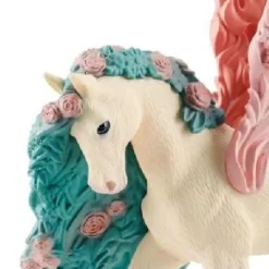 Unicorn Flower Blossom Pegasus Model Animals