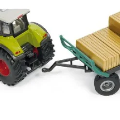 Claas Tractor with Bale Grab, Bale Trailer and Bales 1:50 Model Tractors|Role Play