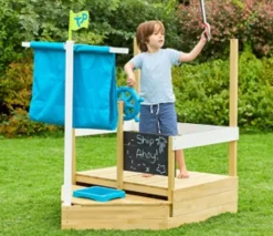 Ahoy Wooden Sand Pit Play Boat Water Play|Sandboxes
