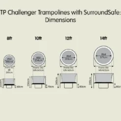 New Challenger 14ft Blue Trampoline Trampolines