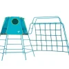 New Explorer Metal Climbing Frame Blue with Monkey Bridge Blue Pre School|Climbing Frames