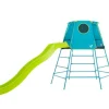 Sale Explorer Metal Climbing Frame Blue with Ripple slide with Attachment Bracket Pre School|Slides