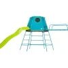 Discount Explorer Metal Climbing Frame Blue with Jungle Run and Ripple slide with Attachment Bracket Pre School|Slides