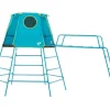 New Explorer Metal Climbing Frame Blue with Jungle Run Pre School|Climbing Frames