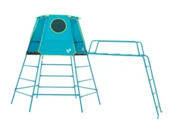 New Explorer Metal Climbing Frame Blue with Jungle Run Pre School|Climbing Frames