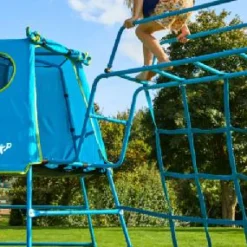 Clearance Monkey Bridge with Cargo Net - Blue Climbing Accessories