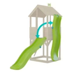 Hot Treehouse Wavy Slide with Slide Lock Slides|Climbing Accessories